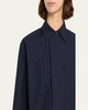 Cam Pleated Long-Sleeve Top