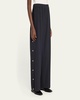 Jackson Straight-Leg Snap Pants
