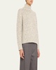 Textured Marl Turtleneck Sweater