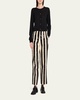 Grandstand Hall Stripe Sequined Trousers