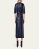 Sequin Jersey Cape Dress