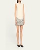 Ani Floral Hem Wool Mini Dress