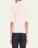 Elbow-Sleeve Turtleneck Sweater