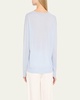 Silk-Cashmere Deep V Sweater