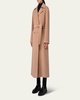 Long Double-Breast Belted Wool-Cashmere Coat