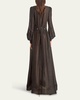 Tiana Linen-Silk Maxi Dress