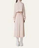 Haider Oversized Silk Taffeta Trench Coat