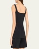 Square-Neck Buttoned Top