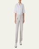 Linen Short Sleeve Blouse
