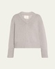 Aletta V-Neck Cashmere Knit Sweater
