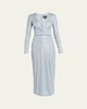 Plunging Sequined Knit Dress