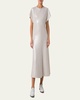 Sequined Viscose-Linen A-Line Midi Dress