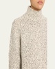 Textured Marl Turtleneck Sweater