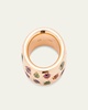 Iconica Maxi 18K Rose Gold Ring with Multicolor Gemstones