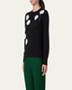 Windflower Cashmere-Cotton Crewneck Sweater