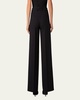 Pinstripe Straight Wool Trousers