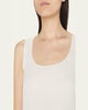 Sleeveless Silk Shell
