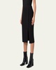 Ribbed Cashmere Midi Tube Skirt