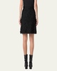 Short Sequined Fringe Boucle Skirt