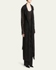 Belted Lace Trench Coat