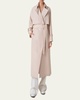 Haider Oversized Silk Taffeta Trench Coat