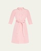 Faille 3/4-Sleeve Shirtdress