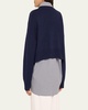 3-Ply Cashmere Varsity Sweater