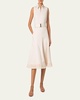 Fringe Belted Polo Midi Dress