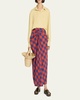 Jovani Polo Long-Sleeve Silk Top