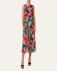 Sea Clipper Print Midi Georgette Dress