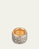 Iconica Rose Gold Maxi Ring with Brown Diamonds