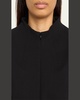 Split-Neck Double-Face Wool Sheath Dress