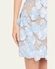 Bouquet Maraya Floral Applique Mini Dress