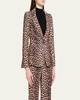 Macey Leopard Fitted Blazer