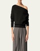 Paxi Off-The-Shoulder Cashmere Sweater
