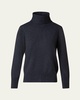 Cashmere Wide Turtleneck Knit Sweater