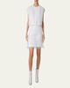 Ruffle-Trim Ribbed Mini Skirt