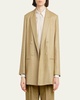 Long Double Breasted Wool Jacket
