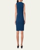 Sleeveless Sheath Wool Dress