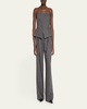Renee Strapless Pinstripe Top