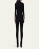 Cashmere-Silk Fine Ribbed Knit Pullover