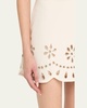 Etra Embellished Cut-Out Mini Skirt
