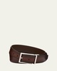Men's Reversible Burnished Leather Belt