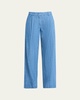 Chambray Wide Leg Pants
