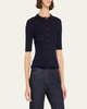 Fisher Buttoned Merino Wool Top