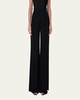 Myriam Pleated Wide-Leg Silk Pants