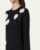 Windflower Cashmere-Cotton Crewneck Sweater