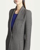 Diagonal Stripe Single-Breasted Jersey Jacket