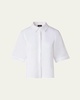 Linen Short Sleeve Blouse