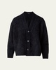 Boxy Brushed Cashmere Cardigan